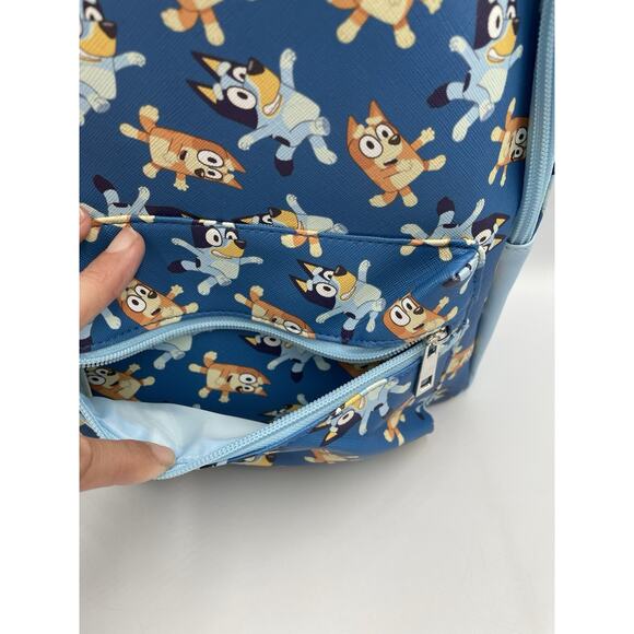 Bluey and Bingo Mini Blue Faux Leather Backpack - Picture 3 of 10